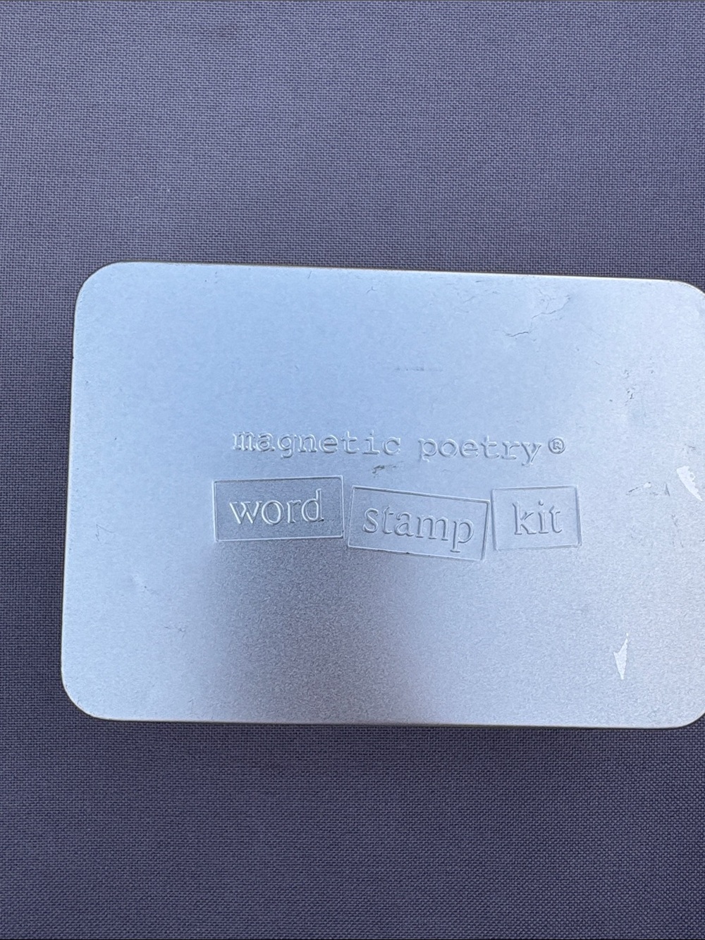 Magnetic Poetry Word Stamp Kit - Silver